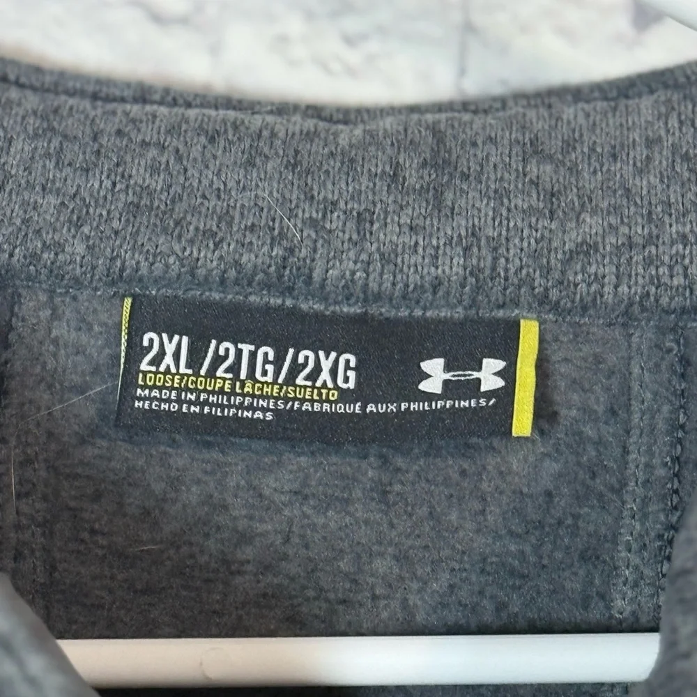 Under Armour Men's Gray Pullover, 2XL